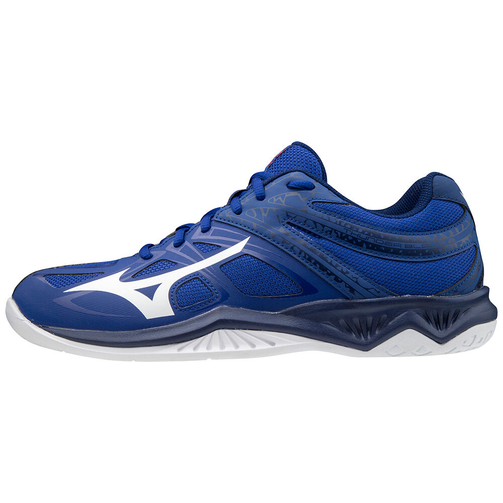 Mizuno Men's Thunder Blade 2 Volleyball Shoes Blue/White/Pink (V1GA197020-YPC)